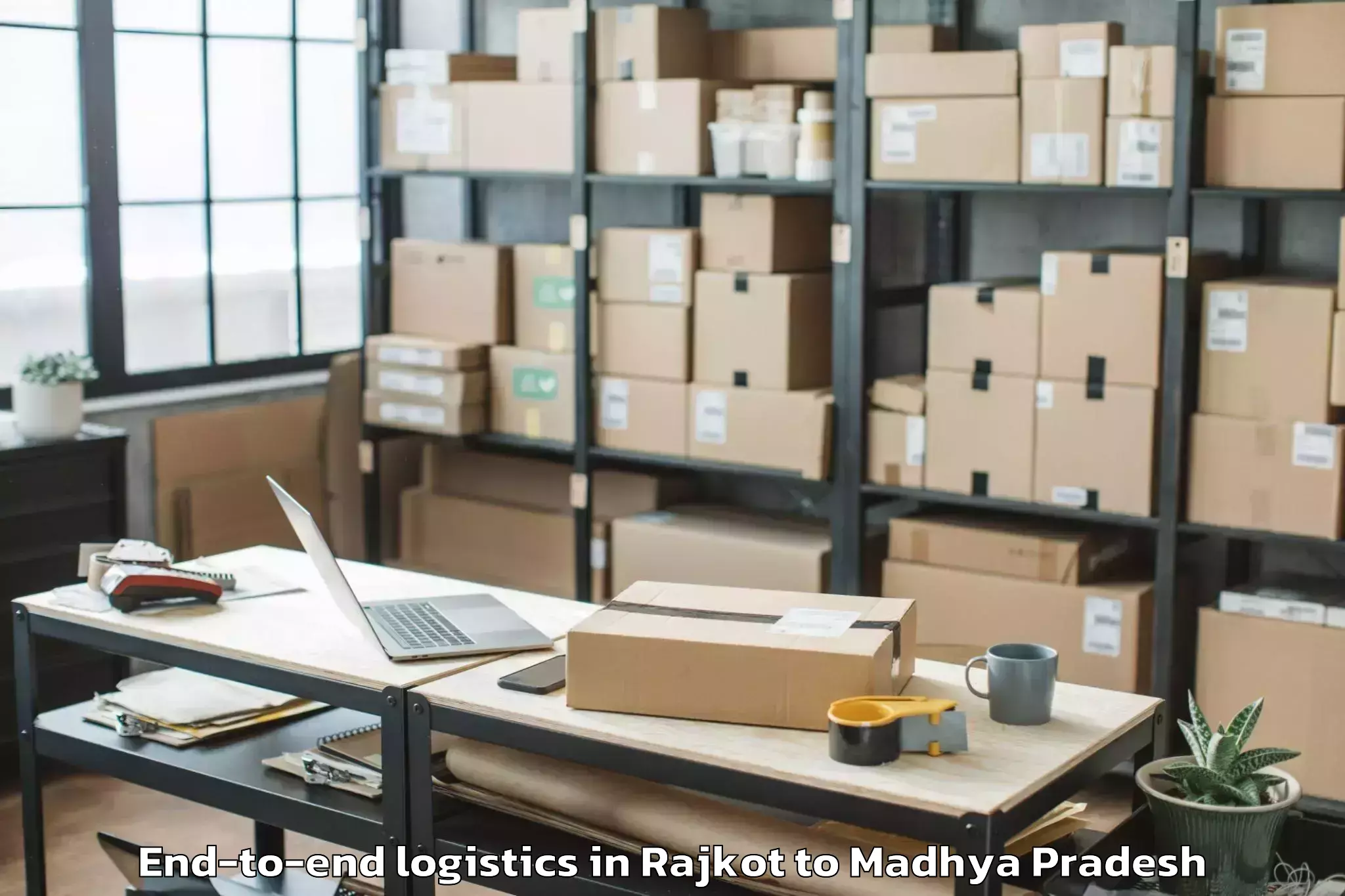 Book Rajkot to Narwar End To End Logistics Online